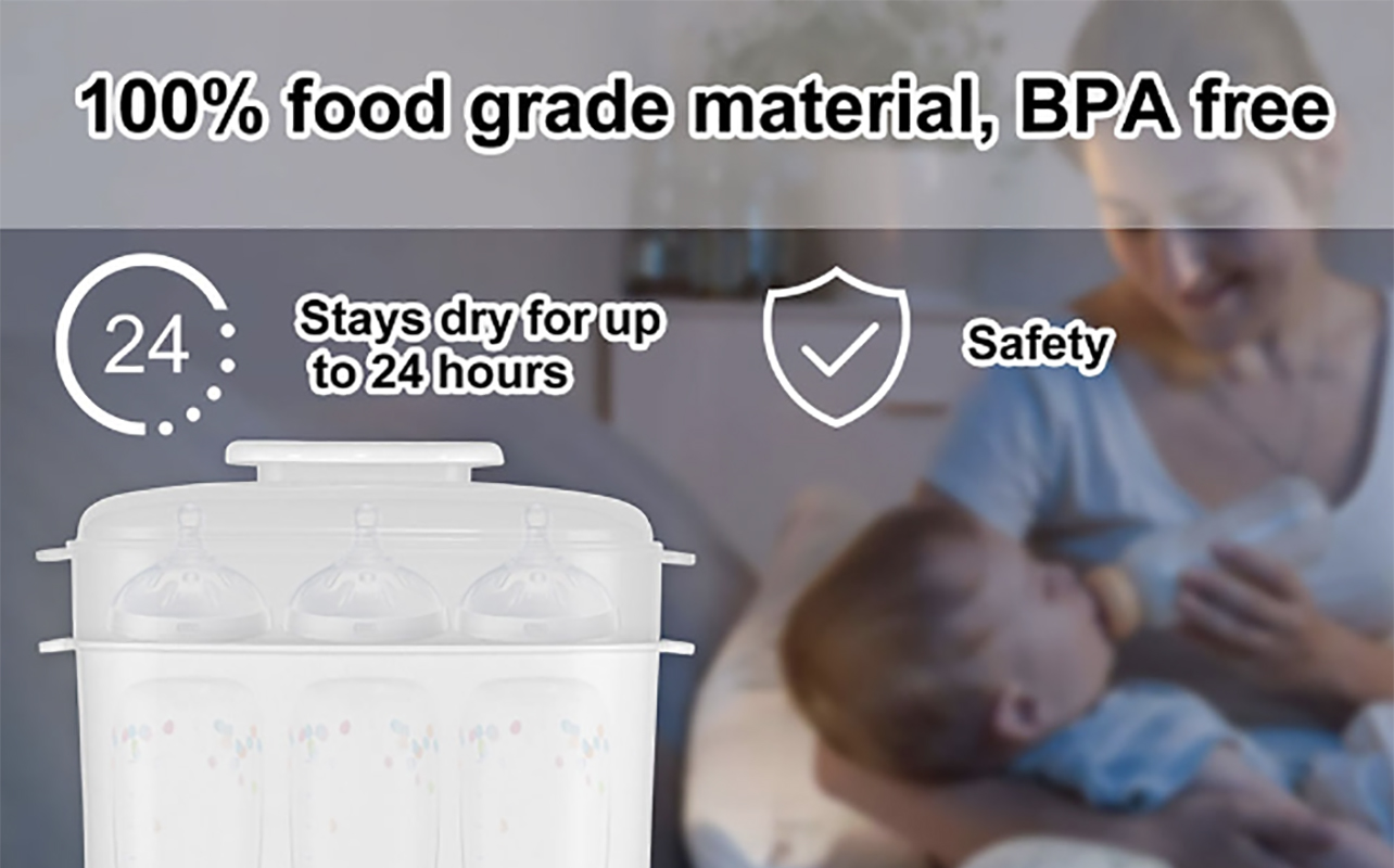 A bottle warmer information sheet showing that it's BPA-free.