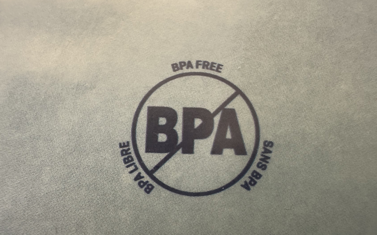 A BPA-free symbol from a package