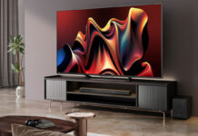 Hisense QLED TV in a living room set-up