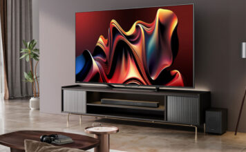 Hisense QLED TV in a living room set-up