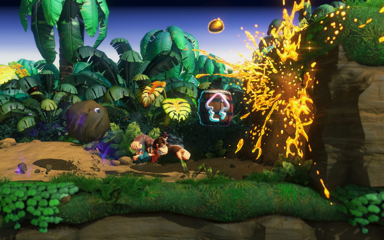 Donkey Kong Country level in Donkey Kong Bananza.
