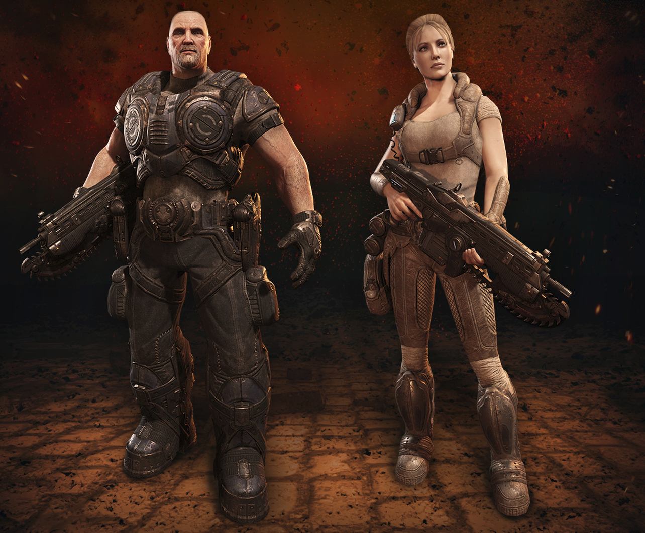 Apparences pour le mode multijoueur en prime pour les précommandes de Gears of War Reloaded.