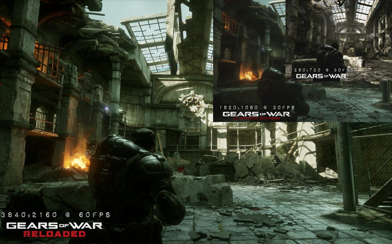 Graphismes 4K de Gears of War Reloaded