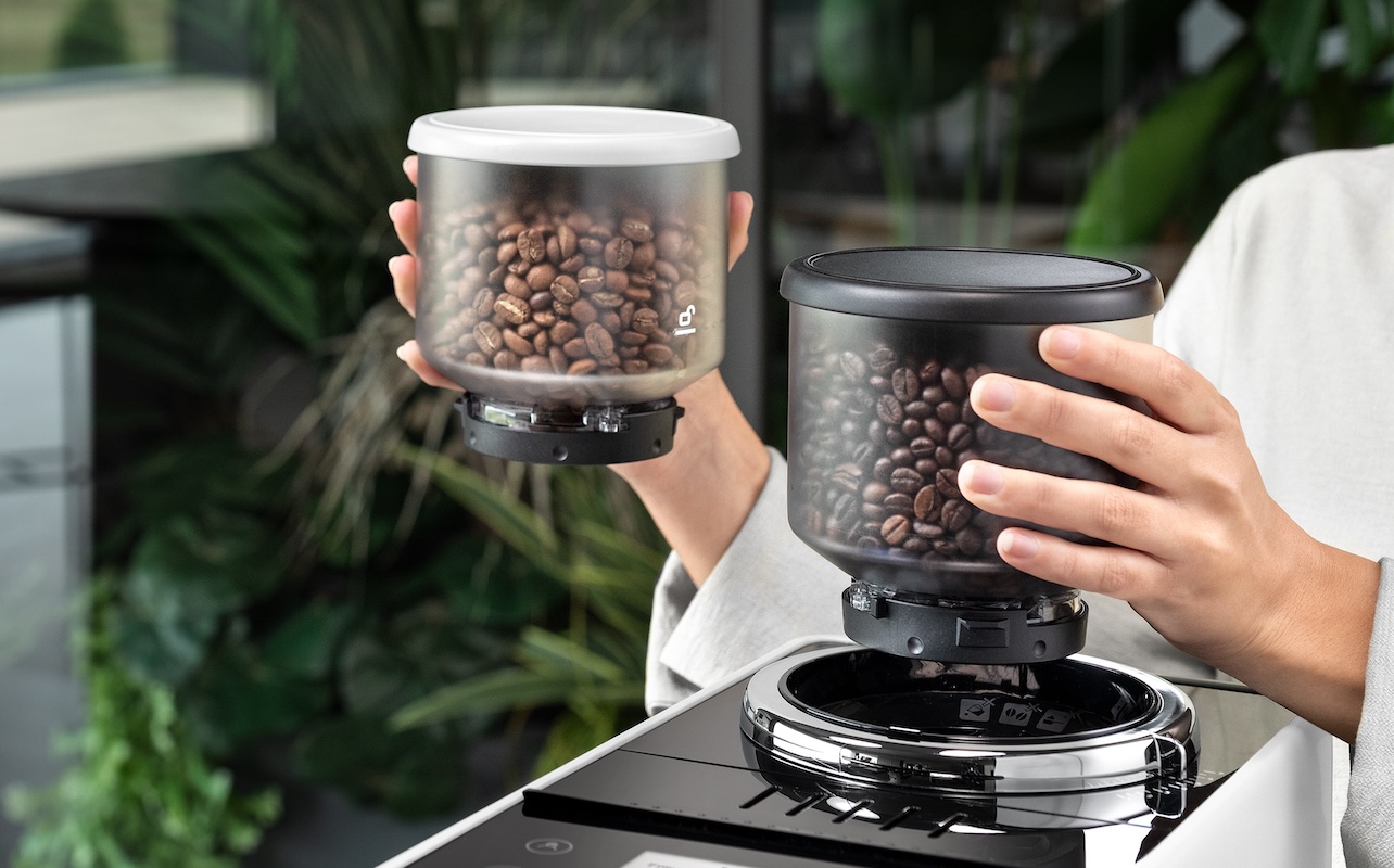 Rivelia Espresso Machine - bean hoppers