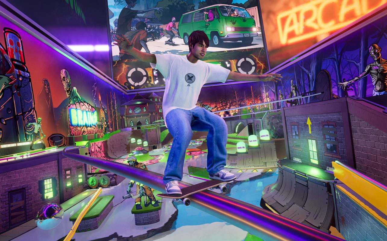 Tony Hawk's Pro Skater 3 + 4 grinding the rails