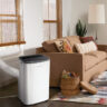 A Frigidaire air conditioner in a living room.