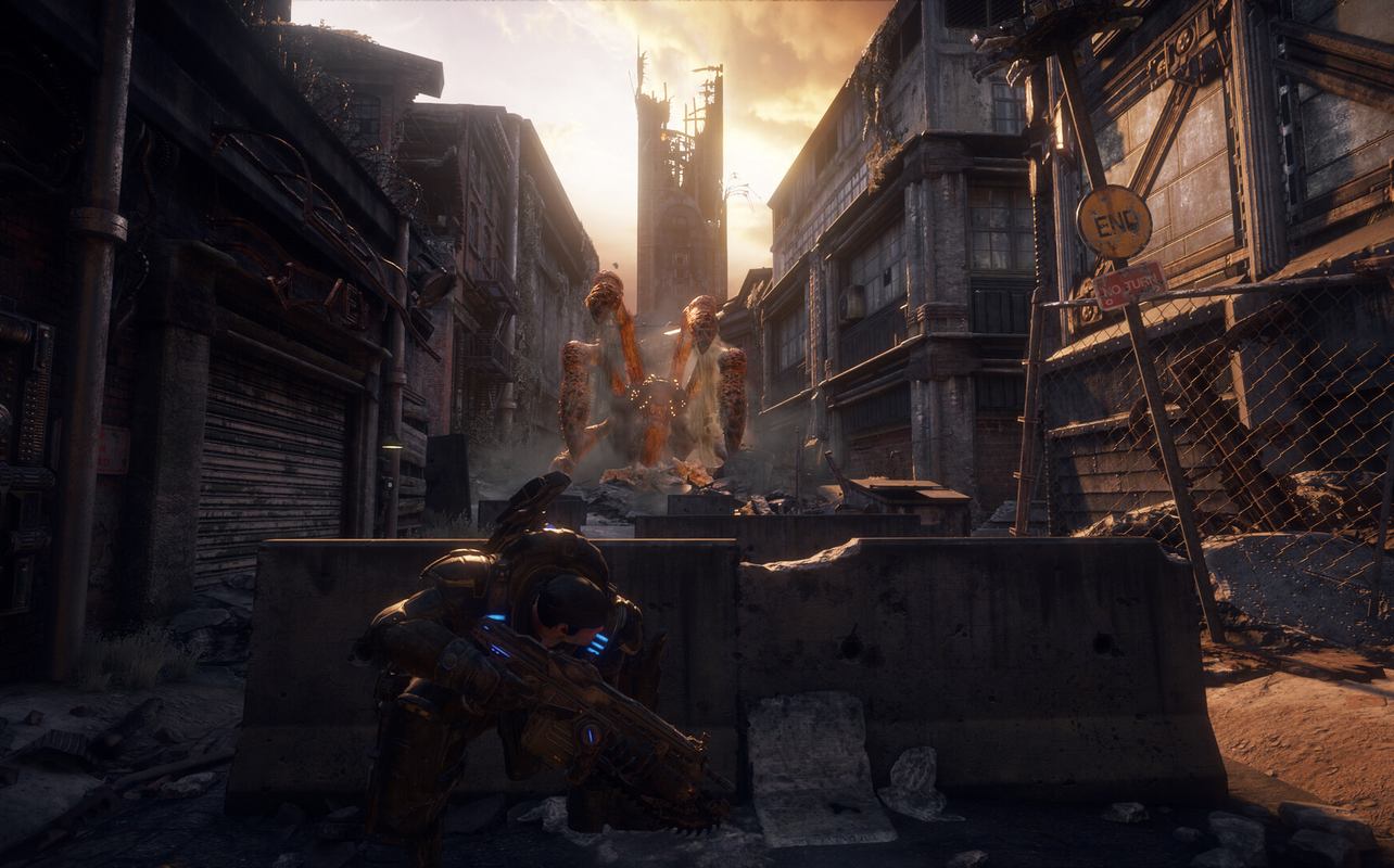 Screenshot of Gears of War Reloaded gameplay.