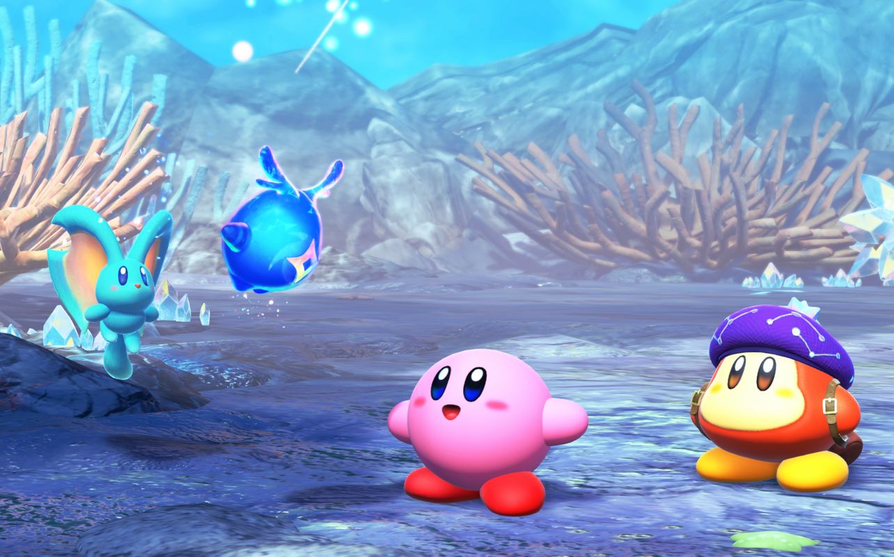A scene from Kirby and the Forgotten Land – Nintendo Switch 2 Edition + Star-Crossed on Nintendo Switch 2.