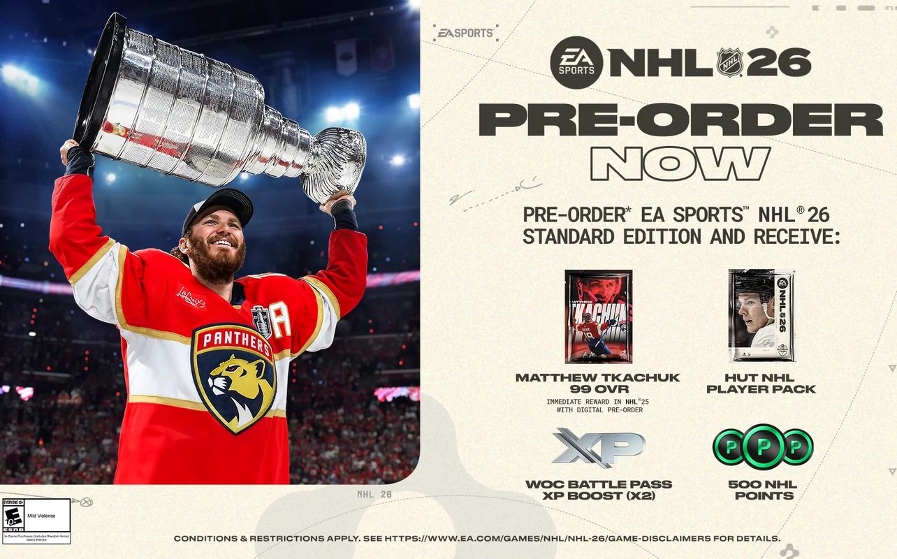 NHL 26 pre order bonuses at Best Buy Canada.