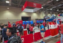 Nintendo Switch 2 booth at Fan Expo Canada 2025.
