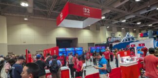 Nintendo Switch 2 booth at Fan Expo Canada 2025.