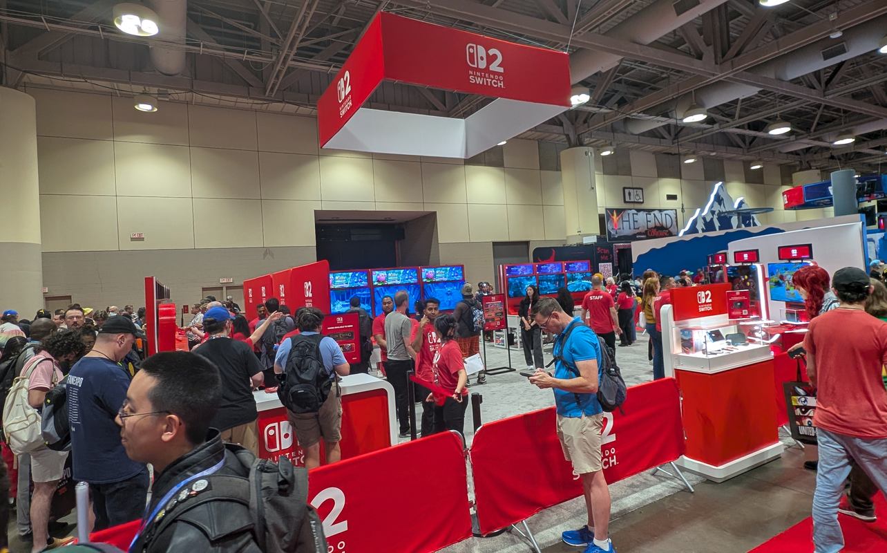 Nintendo Switch 2 booth at Fan Expo Canada 2025.