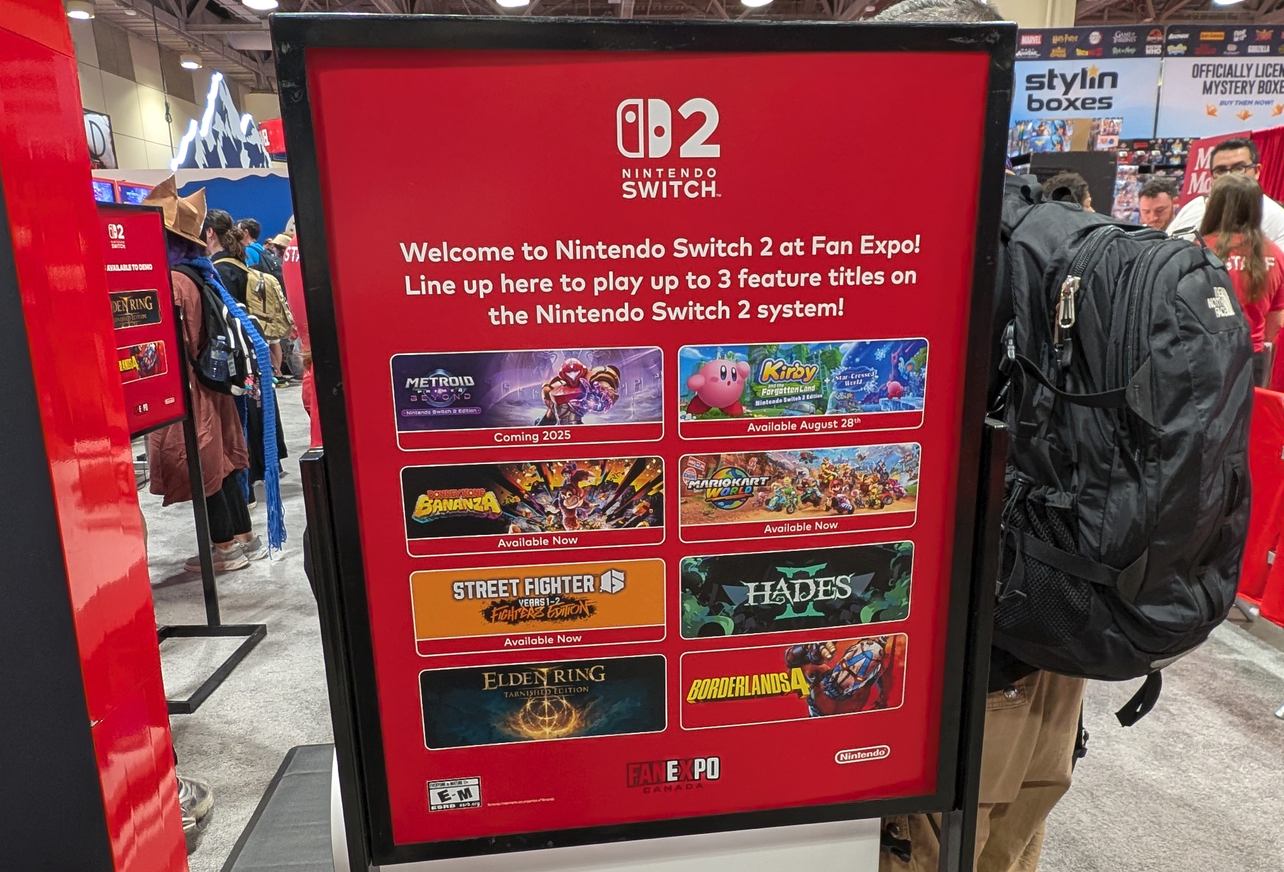 Nintendo Switch 2 games to play at Fan Expo Canada 2025.