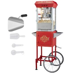 VEVOR 850W Popcorn Maker with Cart