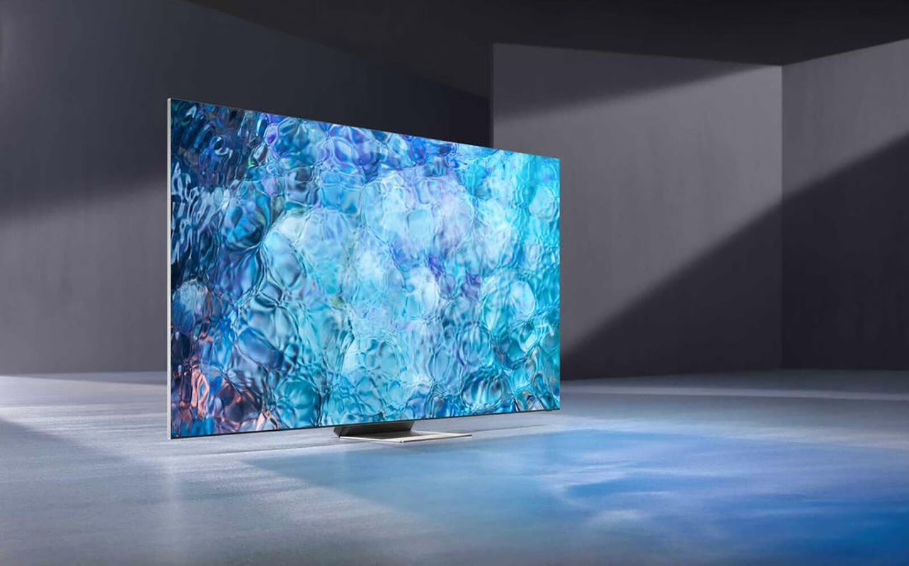 A Samsung QD OLED TV beauty shot.