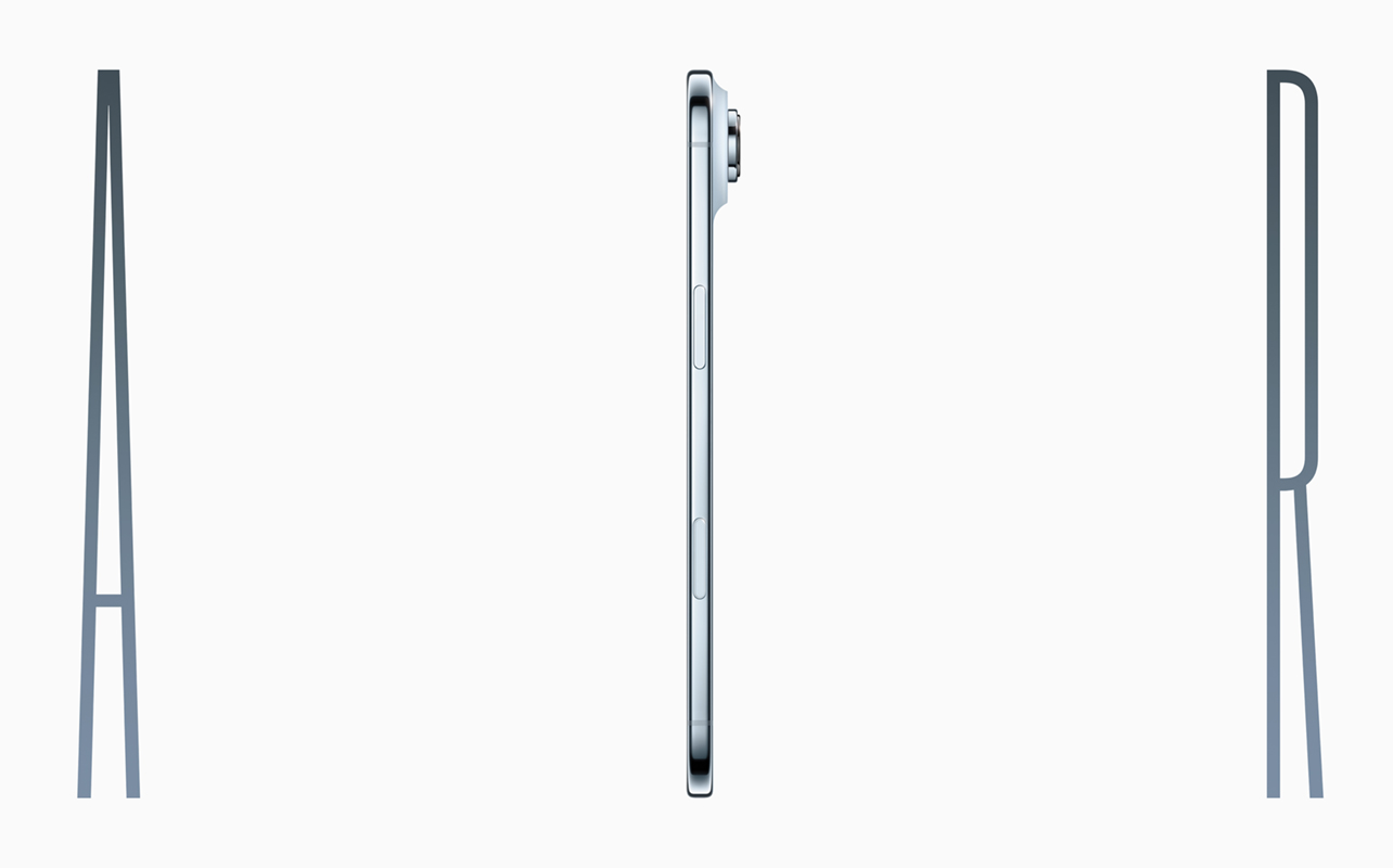 Composite showing iPhone Air in the middle of "Air" spelled out.