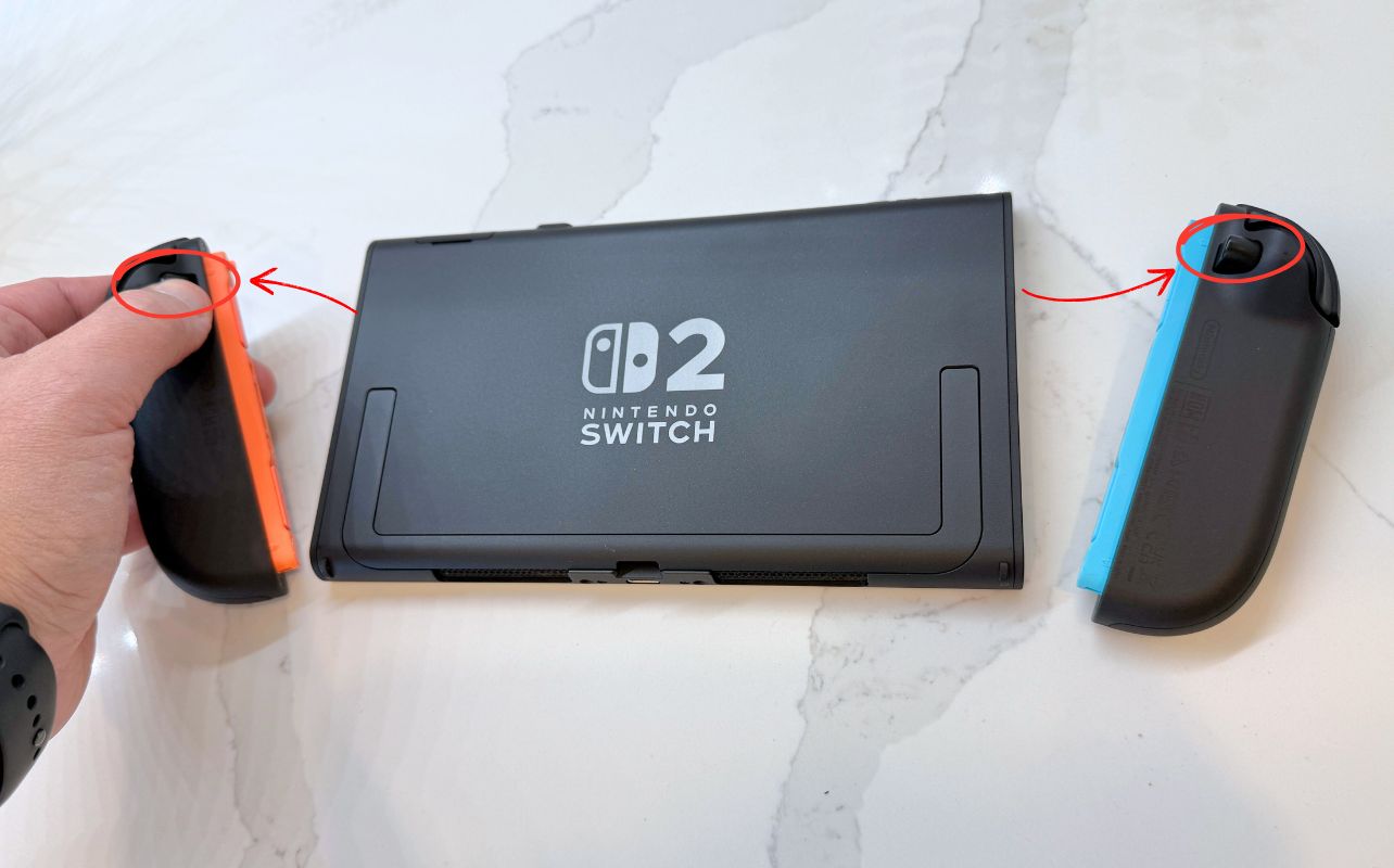 Nintendo Switch 2 console, learn how to use mouse mode with Joy Con 2 