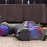 Dyson V16 Piston Animal floorhead viewed from the side on the floor.