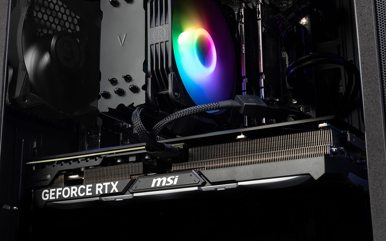 MSI GeForce RTX 5060 installed in gaming PC