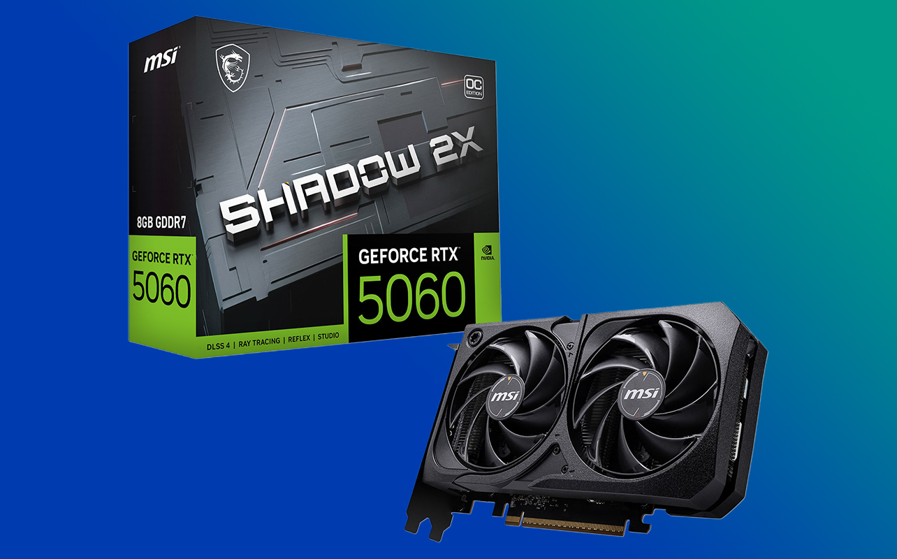 MSI GeForce RTX 5060 Shadow 2X OC packaging and graphics card