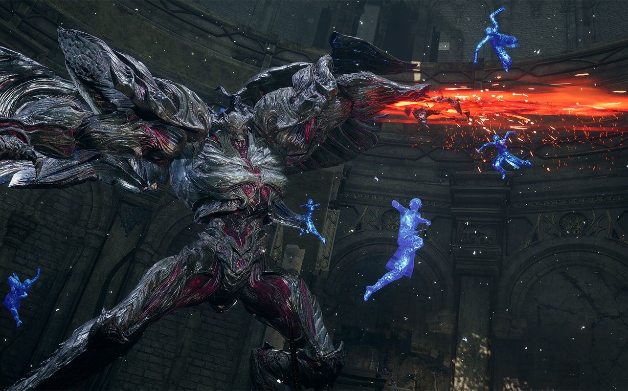 Flashy and action packed battled in the video game Lost Soul Aside.