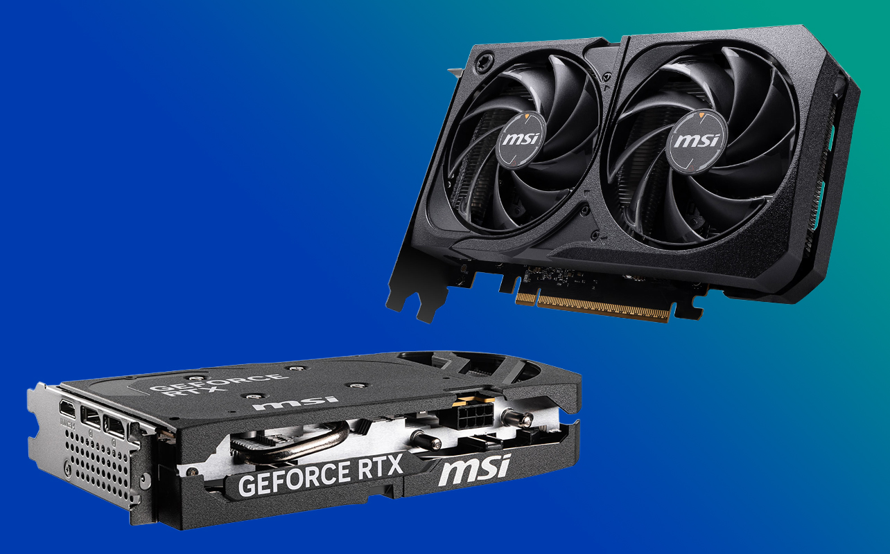 MSI GeForce RTX 5060 graphics card with dual-fan design