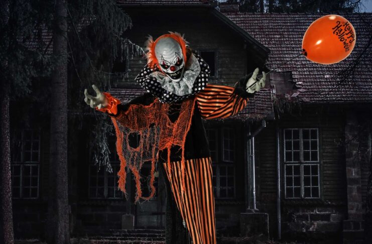 Matching Halloween decor and costumes