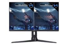 Side-to-side difference in response time on a gaming monitor.