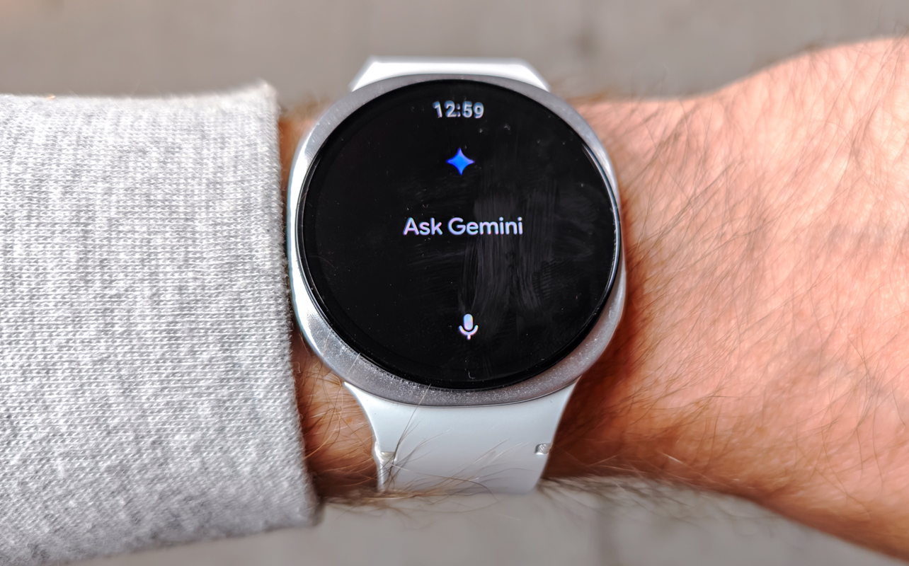 Gemini running on Samsung Galaxy Watch8.