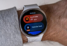 Samsung Galaxy Watch8 showing new tile system.