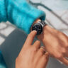 A Google Pixel Watch 4 o a wrist.
