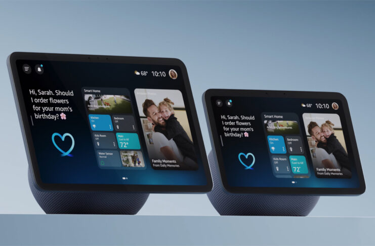 Amazon′s new Echo devices promise ′smarts′ on another level Amazon Echo Show 8 and Echo Show 11 next to each other in black.
