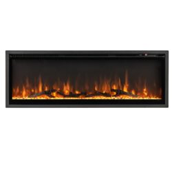 Costway 50 Electric Fireplace Recessed Wall Mounted Freestanding with Remote Control