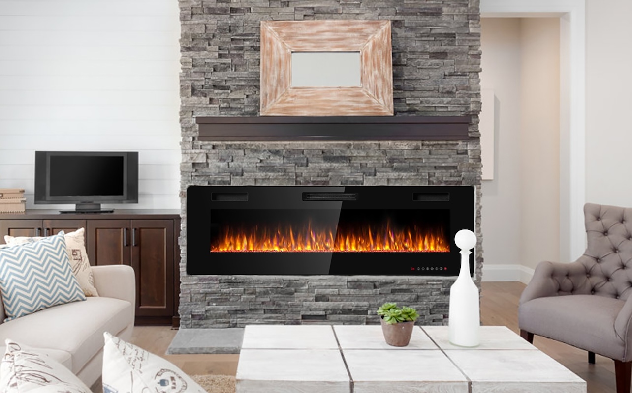 Electric vs wood burning fireplace
