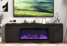 Fireplace TV stand