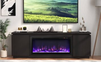 How to buy an electric fireplace online (without getting burnt) Fireplace TV stand