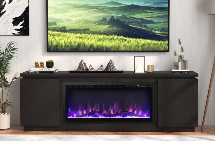How to buy an electric fireplace online (without getting burnt) Fireplace TV stand