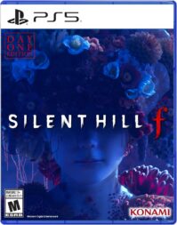 Silent Hill f PS5 cover art with a character covered in plant growth.