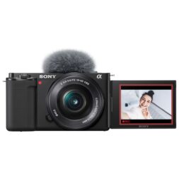 Sony Alpha ZV-E10 APS-C Interchangeable Lens Mirrorless Vlog Camera with 16-50mm Lens Kit - Black