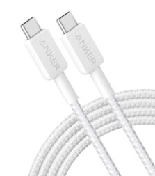 Anker braided cables in white