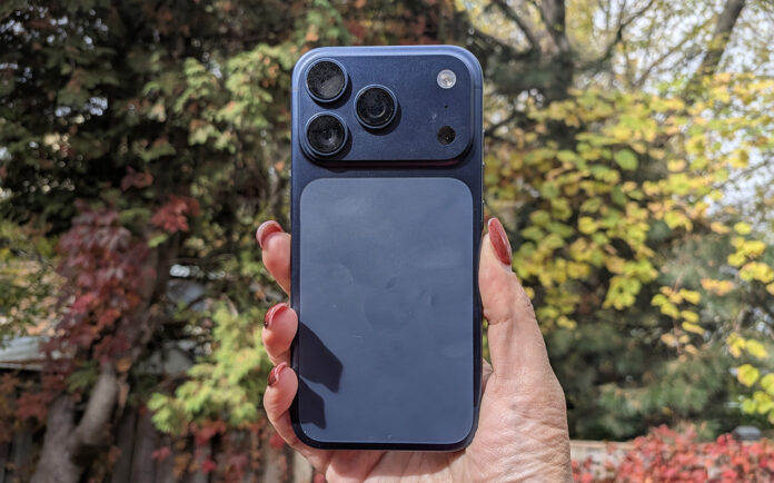 Is iPhone 17 Pro the one to get? After testing, yes. iPhone 17 Pro in front of Fall foliage.