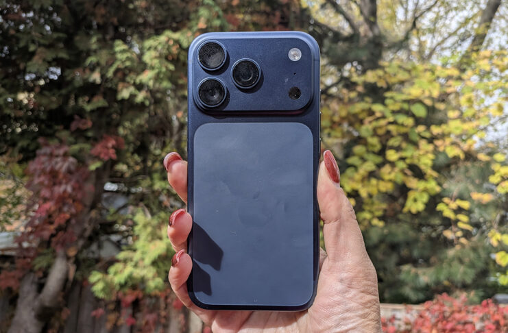 Is iPhone 17 Pro the one to get? After testing, yes. iPhone 17 Pro in front of Fall foliage.