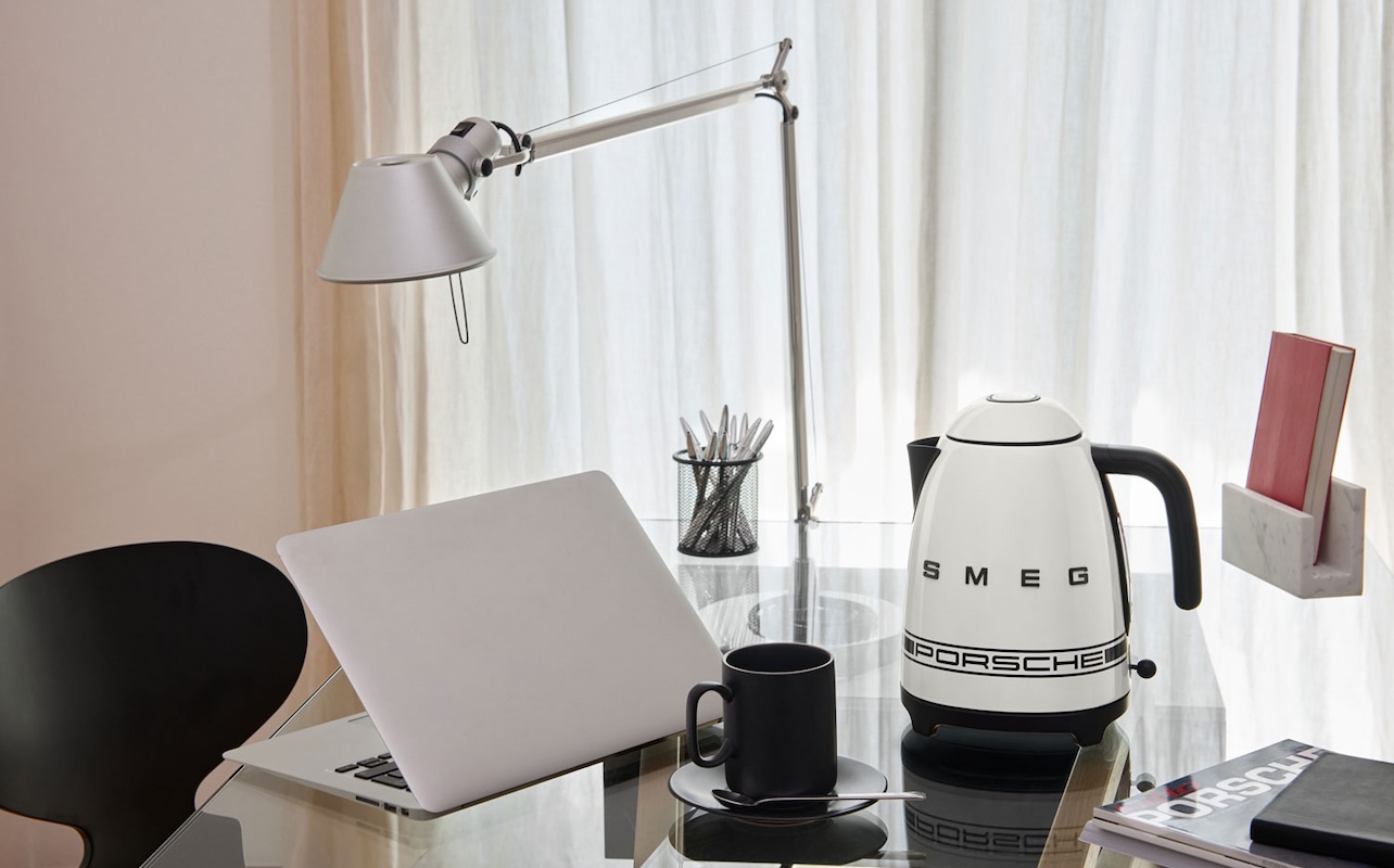 smeg porsche in office