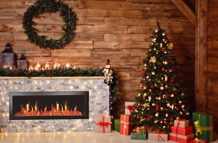 7 ways to create a cozy living room this winter 2025 New Litedeer Homes Latitude II 58-inch Wall-Mounted Smart Electric Fireplace with Crackling Sounds, Multi-Flame Style, APP Reflective Amber Glass - ZEF58VA