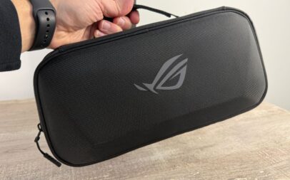 A carrying case of the ASUS ROG Ally.