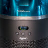 Dyson HushJet Air Purifier close-up of screen and buttons.