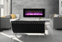 Indoor and outdoor heating essentials: The ultimate heater buying guide for Canadian winters Paramount 50 Electric Wall-Mounted Fireplace - 5000 BTU - Black