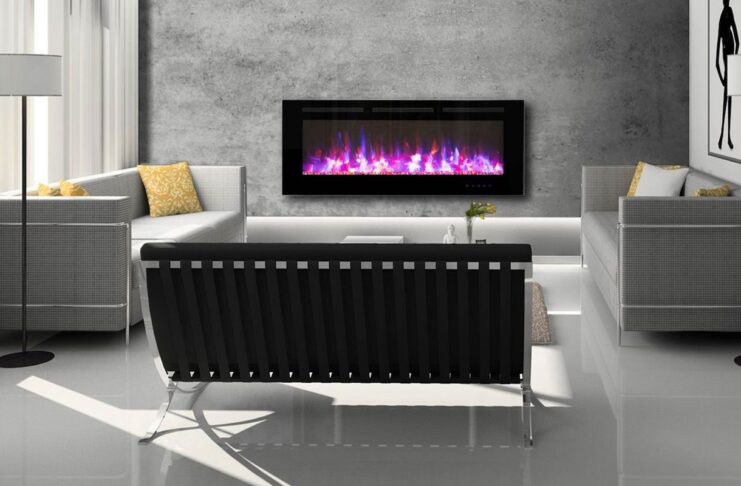 Indoor and outdoor heating essentials: The ultimate heater buying guide for Canadian winters Paramount 50 Electric Wall-Mounted Fireplace - 5000 BTU - Black