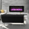 Paramount 50 Electric Wall-Mounted Fireplace - 5000 BTU - Black