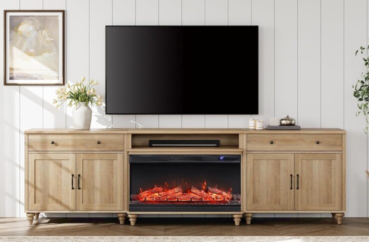How to pick the perfect fireplace TV stand WAMPAT Fireplace TV Stand for 100:90:85 inch TV